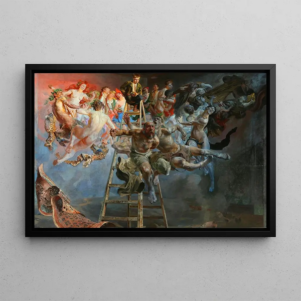 Vicious circle - Jacek Malczewski — framed artwork on a wall