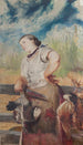 Woman Attacking Chickens - Jacek Malczewski — artwork view