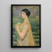 Femme au bord de la mer - Jacek Malczewski — framed artwork on a wall