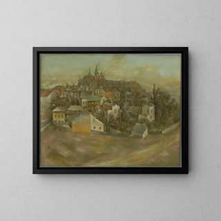 Wawel Painting - Jacek Mierzejewski — framed artwork on a wall