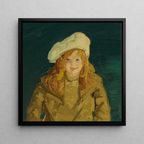 Jackie Jacqueline Hudson - George Wesley Bellows — framed artwork on a wall