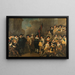ficers and other civic guards of the 5th district of Amsterdam under the command of Captain Cornelis de Graeff and Lieutenant Hendrick Lauwrensz - Jacob Adriaensz Backer — framed artwork on a wall