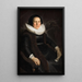 Portrait of a Woman - Jacob Adriaensz Backer — framed artwork on a wall