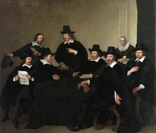 The Regents of the Nieuwe Zijds Institute for External Assistance to the Poor, Amsterdam, around 1650 - Jacob Adriaensz Backer — artwork view