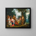 Saint Jean-Baptiste prêchant - Jacob Andries Beschey — framed artwork on a wall