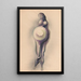 Pregnant Woman - Jacob Bendien — framed artwork on a wall