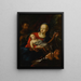 Sainte Famille with the Child Saint John the Baptist - Jacob Carl Stauder — framed artwork on a wall