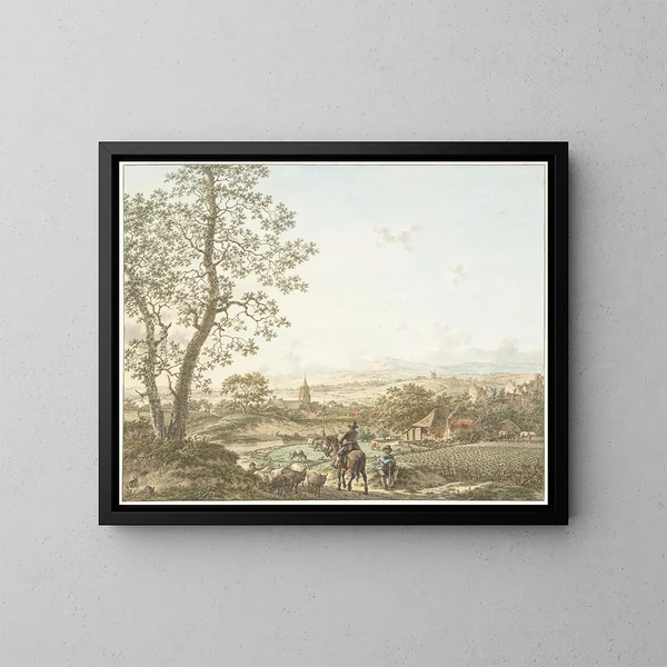 Slow, morning and earth - Jacob Cats — framed artwork on a wall