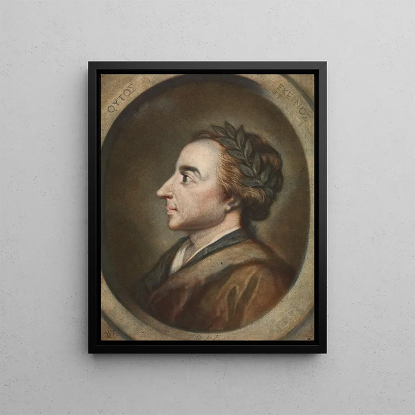 Alexandre Pape poet 1744 - Jacob Christoph Le Blon — framed artwork on a wall
