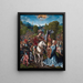David and Abigail - Jacob Cornelisz. van Oostsanen — framed artwork on a wall