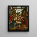 Nativity - Jacob Cornelisz. van Oostsanen — framed artwork on a wall