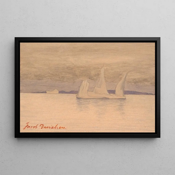 Icebergs 2 - Jacob Danielsen — framed artwork on a wall