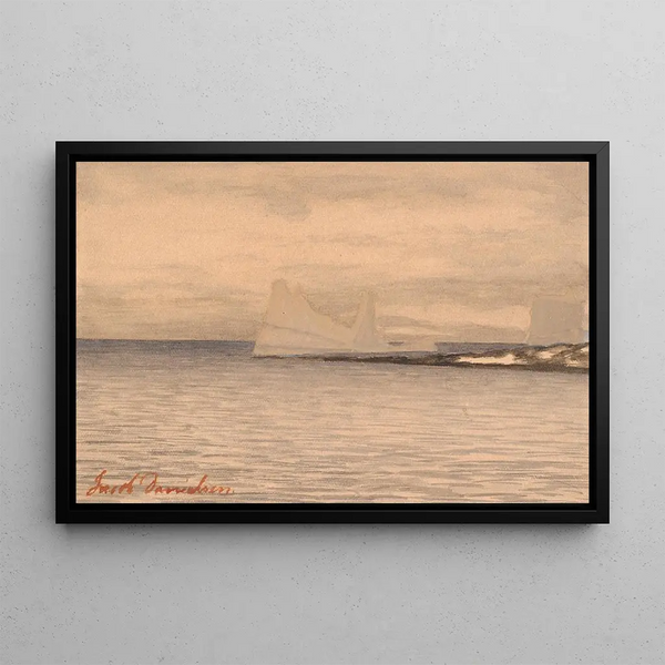 Icebergs - Jacob Danielsen — framed artwork on a wall