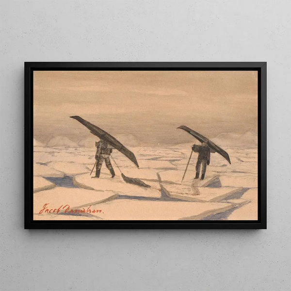 Seal hunting - Jacob Danielsen — framed artwork on a wall
