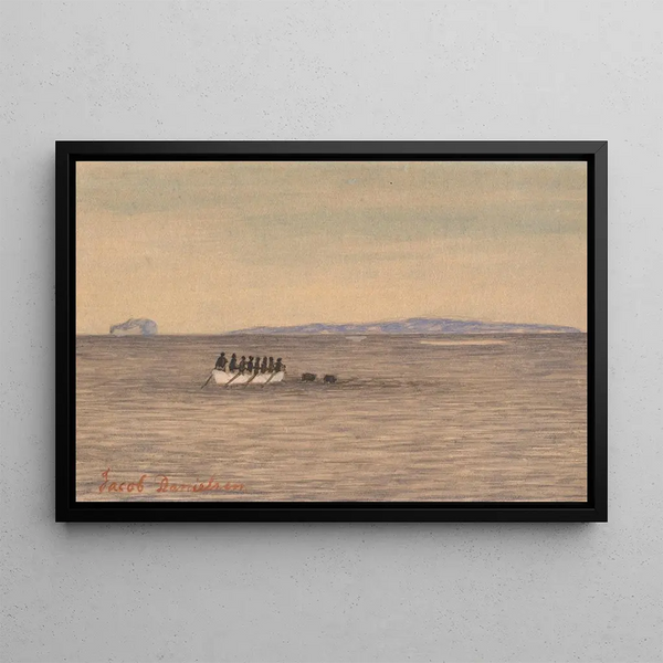 Unknown Title Painting 2 - Jacob Danielsen — framed artwork on a wall