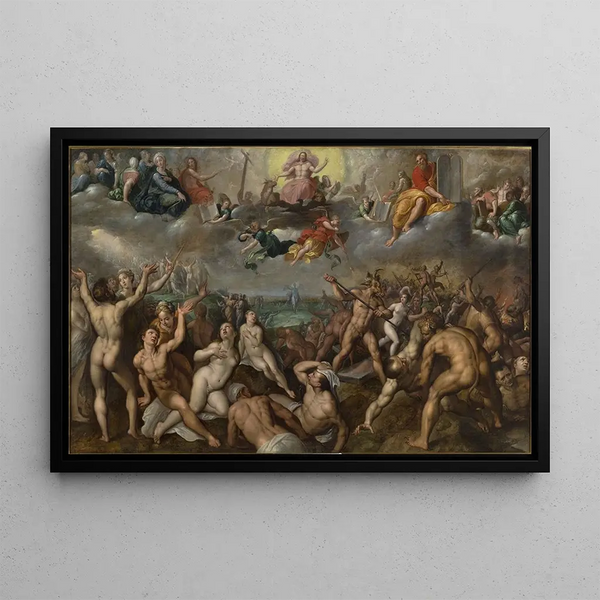 The Last Judgment - Jacob de Backer — framed artwork on a wall