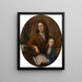 The sculptor Willem Kerricx and his son Willem Ignatius - Jacob Denys — framed artwork on a wall