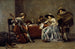 Trois hommes et une femme dans un intérieur - Jacob Duck — artwork view