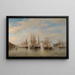 Dutch, English, French, and American Squadron Painting in Japanese waters during the expedition led by French commander Constant Jaurès September 1864 - Jacob Eduard van Heemskerck van Beest — framed artwork on a wall