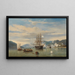 the Battleship HMS Medusa opening the Shimonoseki Strait - Jacob Eduard van Heemskerck van Beest — framed artwork on a wall