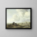 View of the Beach - Jacob Esselens — framed artwork on a wall