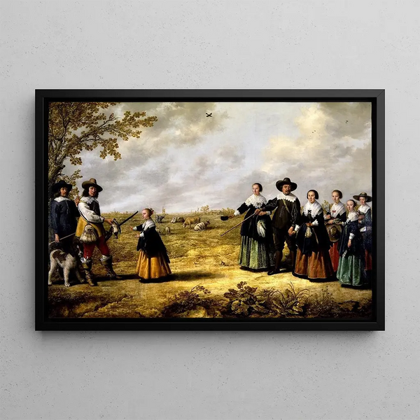 Vue sur le château de Brucoli, La Bruca - Jacob Gerritsz Cuyp — framed artwork on a wall
