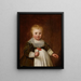 Portrait of a Little Girl - Jacob Gerritsz. Cuyp — framed artwork on a wall