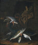 Fish Still Life with Pike and Breams on a Wall - Jacob Gillig — artwork view