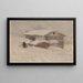Snow drifting - Jacob Glersen — framed artwork on a wall