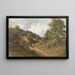 Route de campagne animée en été - Jacob Hoffmann — framed artwork on a wall