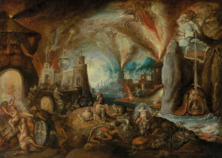 The descent into hell - Jacob Isaacsz van Swanenburg — artwork view
