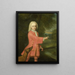 Portrait painting of a boy - Jacob Jan Nachenius — framed artwork on a wall