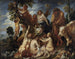 Achéloos defeated by Hercules, the origin of the cornucopia, allegory of fertility - Jacob Jordaens — artwork view