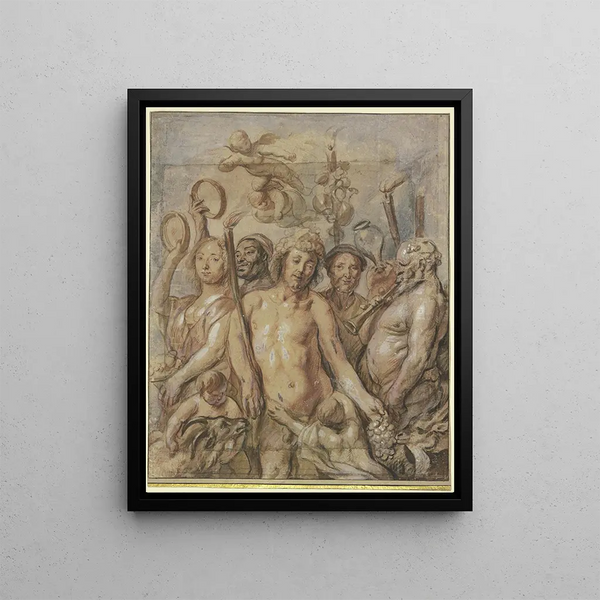 Enthousiasme de l'enfance - Jacob Jordaens — framed artwork on a wall