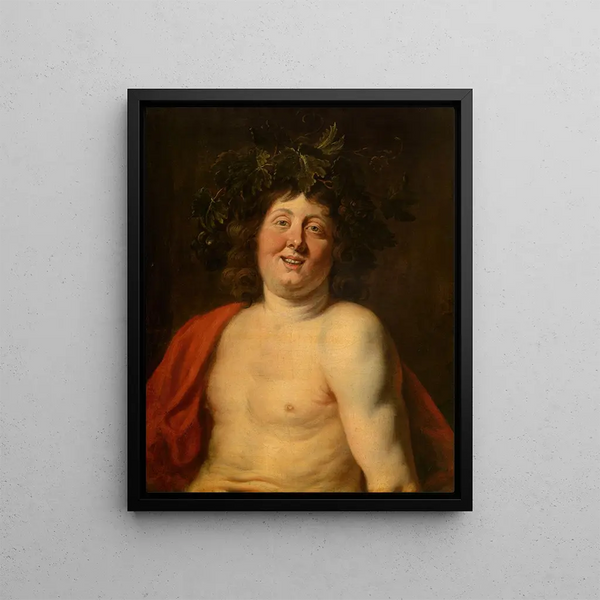 Bacchus - Jacob Jordaens — framed artwork on a wall