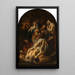La Mise au tombeau du Christ - Jacob Jordaens — framed artwork on a wall