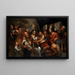 The Christ and the adulterous woman - Jacob Jordaens — framed artwork on a wall