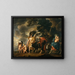 Flight of the Holy Family into Egypt - Jacob Jordaens — framed artwork on a wall