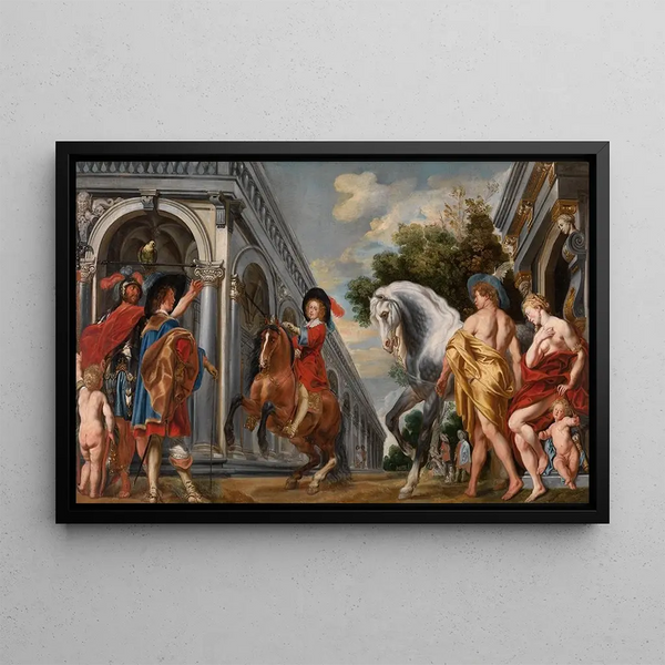 Levade - Jacob Jordaens — framed artwork on a wall