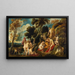 Les nymphes coupant la barbe de Pan - Jacob Jordaens — framed artwork on a wall