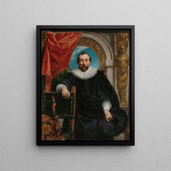 Portrait Painting of Rogier Le Witer - Jacob Jordaens — framed artwork on a wall