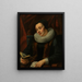 Portrait of a Woman - Jacob Jordaens — framed artwork on a wall