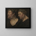 Studies of Abraham Grapheus's Head - Jacob Jordaens — framed artwork on a wall