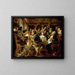 La Fête du Roi des Haricots - Jacob Jordaens — framed artwork on a wall