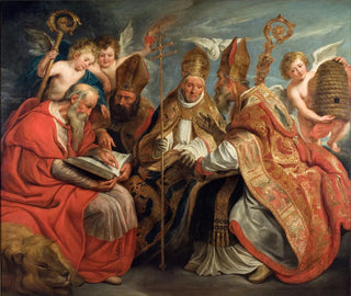 Les quatre Pères de l'Église latine - Jacob Jordaens — artwork view