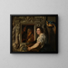 The Fruit Seller - Jacob Jordaens — framed artwork on a wall