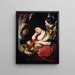 La Tentation de la Madeleine - Jacob Jordaens — framed artwork on a wall