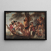 L'Argent du tribut Painting Pierre trouvant la pièce d'argent dans la bouche du poisson aussi appelé Le Bac pour Anvers - Jacob Jordaens — framed artwork on a wall