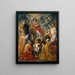 La vénération de l'Eucharistie - Jacob Jordaens — framed artwork on a wall