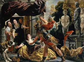 Ulysses threatening Circe - Jacob Jordaens — artwork view